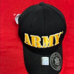 U.S. Army Black and Yellow Cap